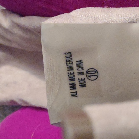 Suede high heel thigh high boots half tie up back - Picture 3 of 6